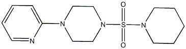 1-(1-piperidinylsulfonyl)-4-(2-pyridinyl)piperazine Struktur