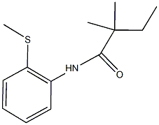 2,2-dimethyl-N-[2-(methylsulfanyl)phenyl]butanamide Struktur