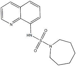 N-(8-quinolinyl)-1-azepanesulfonamide Struktur