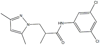 N-(3,5-dichlorophenyl)-3-(3,5-dimethyl-1H-pyrazol-1-yl)-2-methylpropanamide Struktur