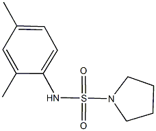 N-(2,4-dimethylphenyl)-1-pyrrolidinesulfonamide Struktur