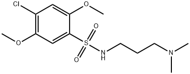 4-chloro-N-[3-(dimethylamino)propyl]-2,5-dimethoxybenzenesulfonamide Struktur