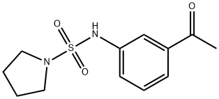 N-(3-acetylphenyl)-1-pyrrolidinesulfonamide Struktur