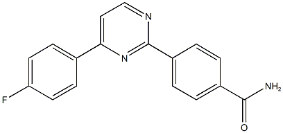 4-[4-(4-fluorophenyl)-2-pyrimidinyl]benzamide Struktur