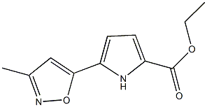 ethyl 5-(3-methyl-5-isoxazolyl)-1H-pyrrole-2-carboxylate Struktur