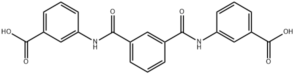 3-({3-[(3-carboxyanilino)carbonyl]benzoyl}amino)benzoic acid Struktur