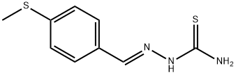 4-(methylsulfanyl)benzaldehyde thiosemicarbazone Struktur