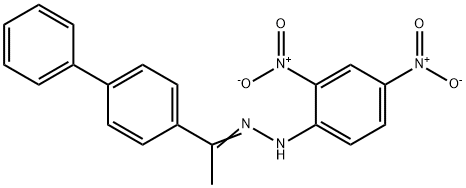 1-[1,1'-biphenyl]-4-ylethanone {2,4-dinitrophenyl}hydrazone Struktur