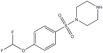 difluoromethyl 4-(1-piperazinylsulfonyl)phenyl ether Struktur