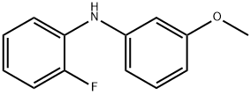 N-(2-fluorophenyl)-N-(3-methoxyphenyl)amine Struktur