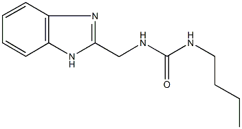 N-(1H-benzimidazol-2-ylmethyl)-N'-butylurea Struktur