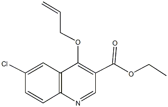 ethyl 4-(allyloxy)-6-chloro-3-quinolinecarboxylate Struktur