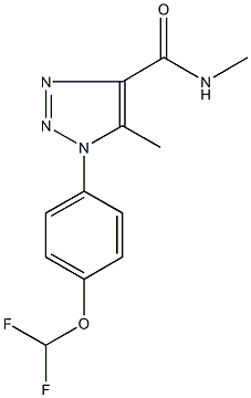 1-[4-(difluoromethoxy)phenyl]-N,5-dimethyl-1H-1,2,3-triazole-4-carboxamide Struktur