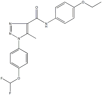 1-[4-(difluoromethoxy)phenyl]-N-(4-ethoxyphenyl)-5-methyl-1H-1,2,3-triazole-4-carboxamide Struktur