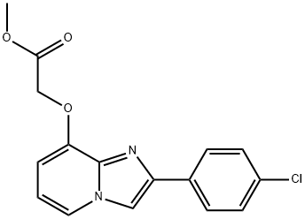 methyl {[2-(4-chlorophenyl)imidazo[1,2-a]pyridin-8-yl]oxy}acetate Struktur