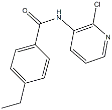 N-(2-chloro-3-pyridinyl)-4-ethylbenzamide Struktur