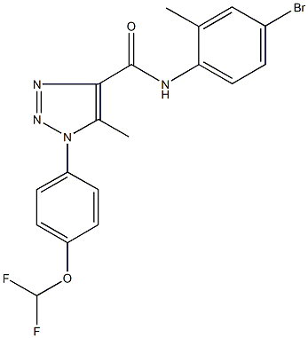 N-(4-bromo-2-methylphenyl)-1-[4-(difluoromethoxy)phenyl]-5-methyl-1H-1,2,3-triazole-4-carboxamide Struktur