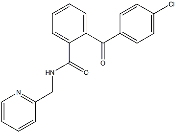 2-(4-chlorobenzoyl)-N-(2-pyridinylmethyl)benzamide Struktur