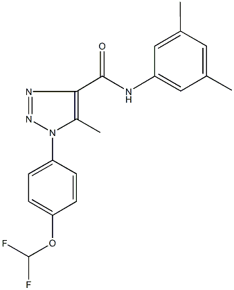 1-[4-(difluoromethoxy)phenyl]-N-(3,5-dimethylphenyl)-5-methyl-1H-1,2,3-triazole-4-carboxamide Struktur