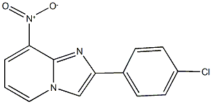 2-(4-chlorophenyl)-8-nitroimidazo[1,2-a]pyridine Struktur