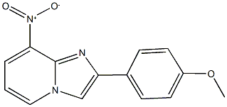 8-nitro-2-(4-methoxyphenyl)imidazo[1,2-a]pyridine Struktur