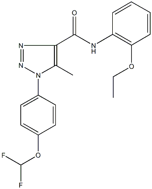 1-[4-(difluoromethoxy)phenyl]-N-(2-ethoxyphenyl)-5-methyl-1H-1,2,3-triazole-4-carboxamide Struktur