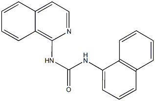 N-(1-isoquinolinyl)-N'-(1-naphthyl)urea Struktur