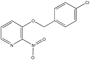 3-[(4-chlorobenzyl)oxy]-2-nitropyridine Struktur