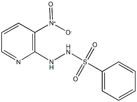 N'-{3-nitro-2-pyridinyl}benzenesulfonohydrazide Struktur