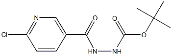 tert-butyl 2-[(6-chloro-3-pyridinyl)carbonyl]hydrazinecarboxylate Struktur