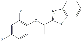 1-(1,3-benzothiazol-2-yl)ethyl 2,4-dibromophenyl ether Struktur