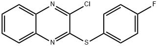 3-chloro-2-quinoxalinyl 4-fluorophenyl sulfide Struktur