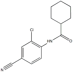 N-(2-chloro-4-cyanophenyl)cyclohexanecarboxamide Struktur