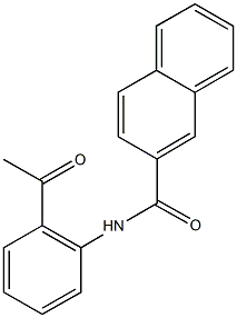 N-(2-acetylphenyl)-2-naphthamide Struktur