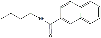 N-isopentyl-2-naphthamide Struktur