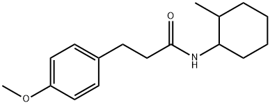 3-(4-methoxyphenyl)-N-(2-methylcyclohexyl)propanamide Struktur