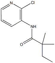 N-(2-chloro-3-pyridinyl)-2,2-dimethylbutanamide Struktur