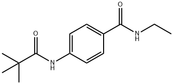 4-[(2,2-dimethylpropanoyl)amino]-N-ethylbenzamide Struktur