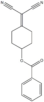 4-(dicyanomethylene)cyclohexyl benzoate Struktur