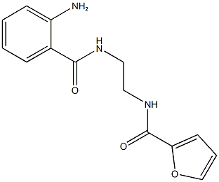 N-{2-[(2-aminobenzoyl)amino]ethyl}-2-furamide Struktur