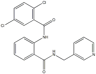 2,5-dichloro-N-(2-{[(3-pyridinylmethyl)amino]carbonyl}phenyl)benzamide Struktur