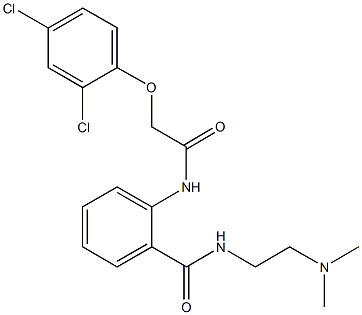 2-{[(2,4-dichlorophenoxy)acetyl]amino}-N-[2-(dimethylamino)ethyl]benzamide Struktur