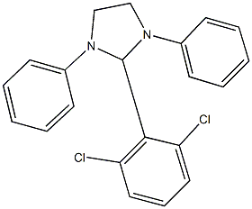 2-(2,6-dichlorophenyl)-1,3-diphenylimidazolidine Struktur