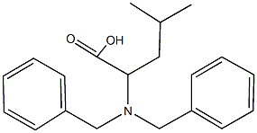 N,N-dibenzylleucine Struktur