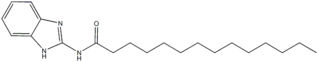 N-(1H-benzimidazol-2-yl)tetradecanamide Struktur