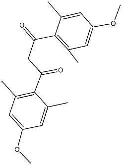 1,3-bis(4-methoxy-2,6-dimethylphenyl)-1,3-propanedione Struktur