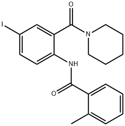 N-[4-iodo-2-(piperidin-1-ylcarbonyl)phenyl]-2-methylbenzamide Struktur