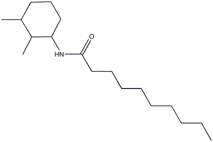 N-(2,3-dimethylcyclohexyl)decanamide Struktur