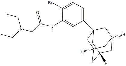 N-[5-(1-adamantyl)-2-bromophenyl]-2-(diethylamino)acetamide Struktur