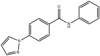 N-phenyl-4-(1H-pyrazol-1-yl)benzamide Struktur